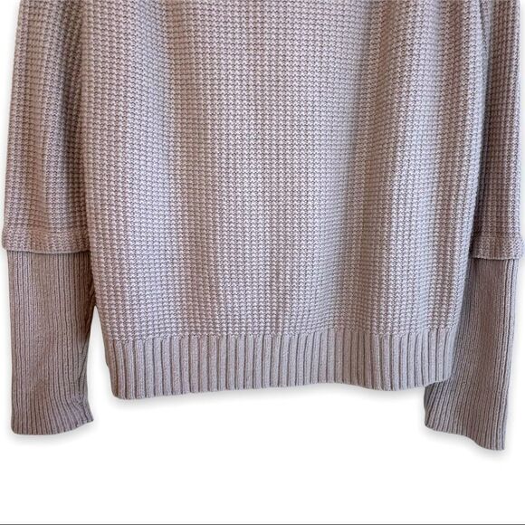 Cynthia Rowley Waffle Knit Tube Neck Alpaca Blend Sweater - Picture 7 of 8